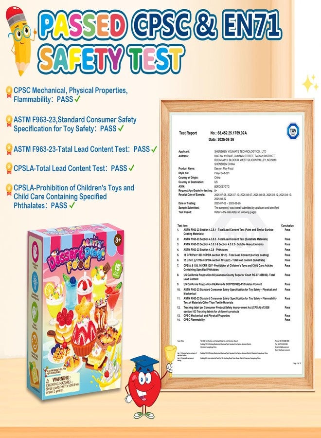 Alritz Making Miniature Food Toys Set, Mini Desserts Drinks Maker Craft Kit, DIY Simulated Strawberry Cake Pretend Play Food Set for Kids Teens Adults Ages 8 9 10+, Birthday Party Gift - Image 3